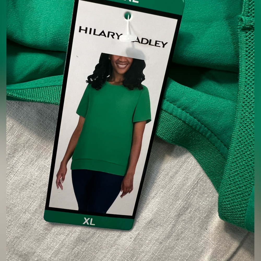 Vibrant Green Short Sleeve Women's Top - Picture 9 of 13